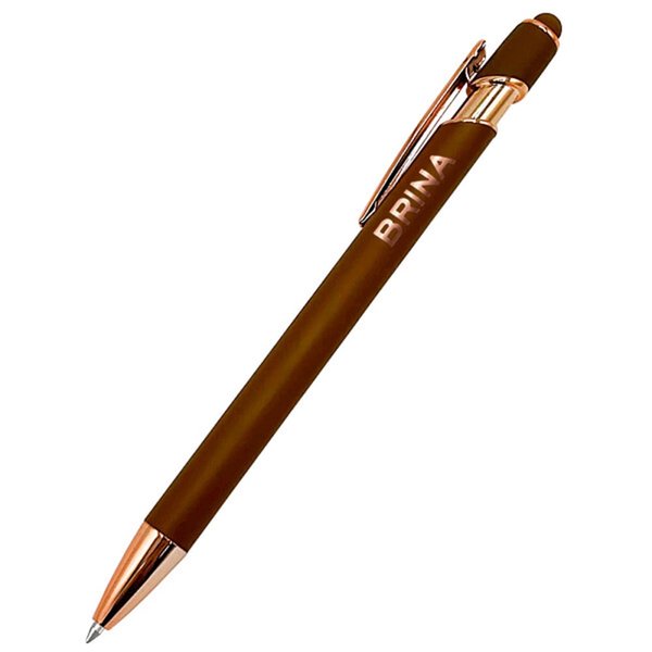 Ручка металлическая Brina софт-тач - Ручка металлическая Brina софт-тач, бронза