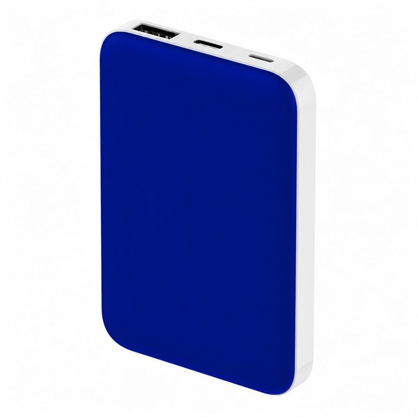 Внешний аккумулятор Fluffy, 5000 Mah - Внешний аккумулятор Fluffy, 5000 Mah, синий