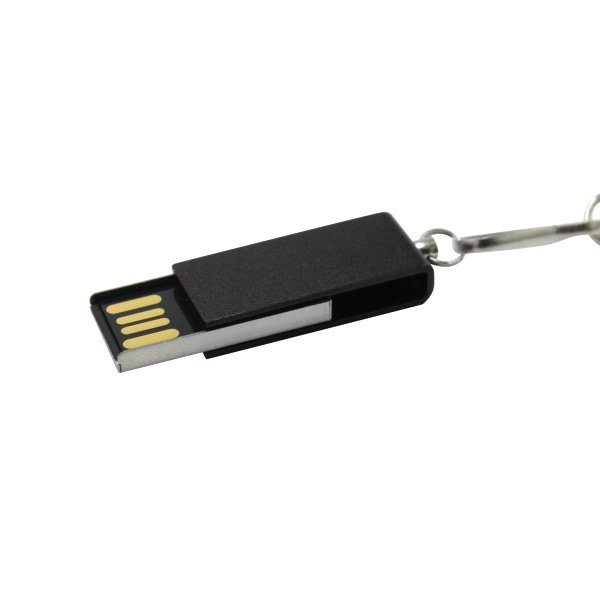 Флешка Slim 16 Гб, металл - Флешка Slim 16 Гб, металл, черная