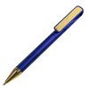 Ручка шариковая GLOSSY GOLD, синий металлик/золотой, пластик, металл