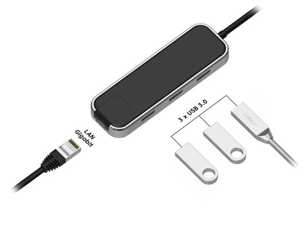 Хаб USB Type-C 3.0 «Chronos» - Хаб USB Type-C 3.0 «Chronos»