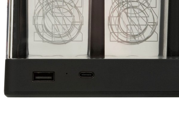 Часы с LED-подсветкой и беспроводной зарядкой «Cyber», 10 Вт - Часы с LED-подсветкой и беспроводной зарядкой «Cyber», 10 Вт