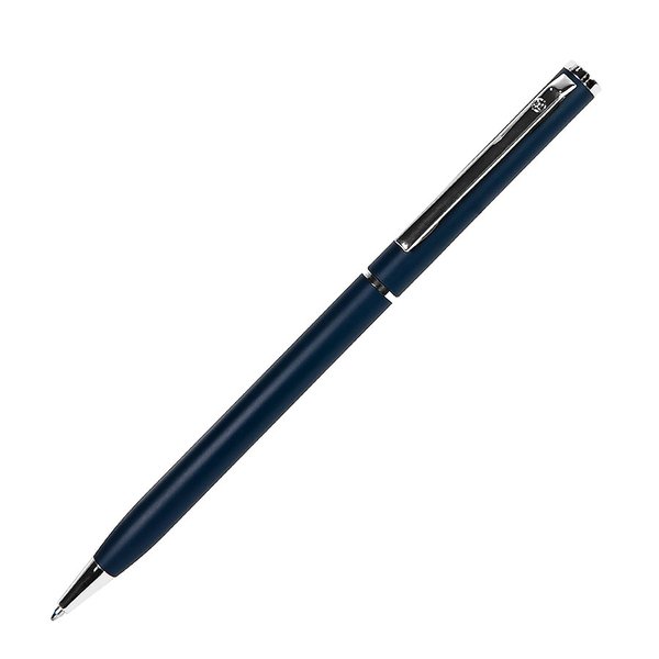 Ручка шариковая SLIM SILVER - SLIM, ручка шариковая, синий матовый/хром, металл