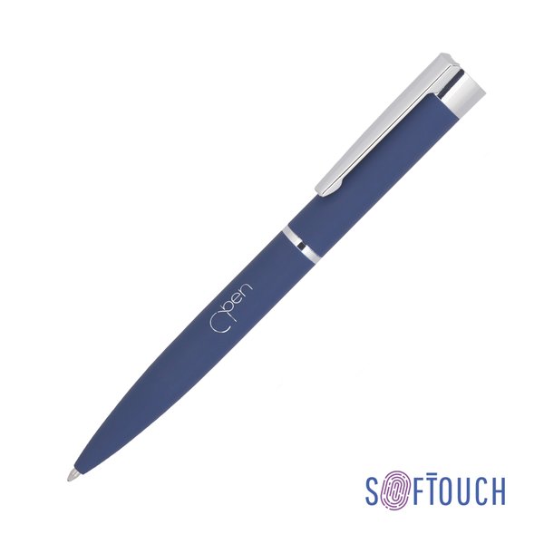 Ручка шариковая "Alice", покрытие soft touch - Ручка шариковая "Alice", покрытие soft touch темно-синий