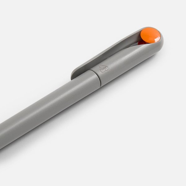 Ручка шариковая Prodir DS1 TMM Dot, серая с оранжевым
