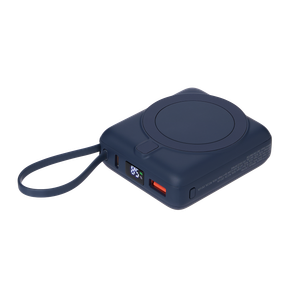 внешний аккумулятор с подсветкой риттер pd (ritter pd) 10000mah с функцией беспроводной зарядки 15w, синий