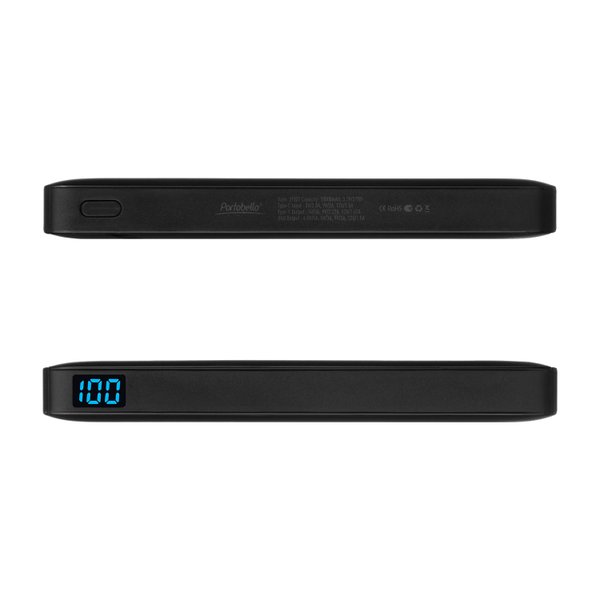 Внешний аккумулятор с цветной подсветкой Анкор Макс Плюс PD (Ancor PD Max Plus) 10000 mAh, черный