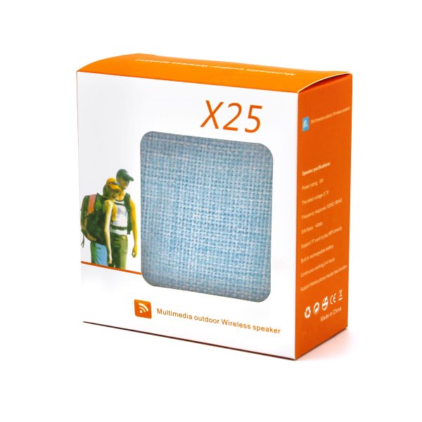 Беспроводная Bluetooth колонка X25 Outdoor (BLTS01) - Беспроводная Bluetooth колонка X25 Outdoor (BLTS01), синяя