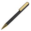 Ручка шариковая GLOSSY GOLD, черный металлик/золотой, пластик, металл
