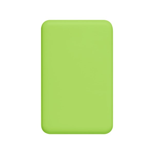 Внешний аккумулятор Ларго PD (Largo PD) 5000mAh с функцией беспроводной зарядки 15W, салатовый