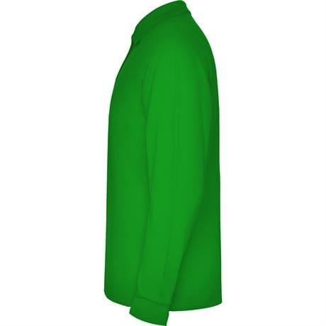 Футболка поло ESTRELLA L/S мужская - Футболка поло ESTRELLA L/S мужская, ТРАВЯНОЙ ЗЕЛЕНЫЙ 2XL