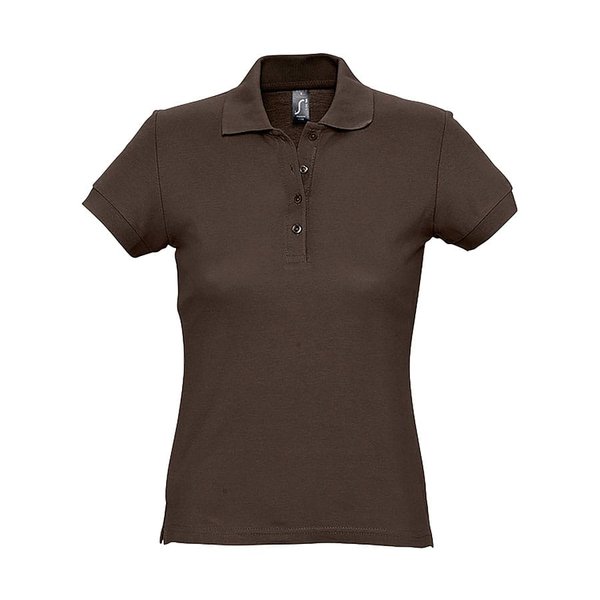 Поло женское PASSION 170 - Поло женское PASSION, шоколадный, 2XL, 100% хлопок 170 г/м2