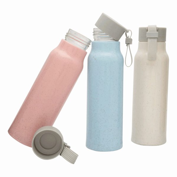 Стеклянная бутылка для питья ECO DRINK, бежевый - Стеклянная бутылка для питья ECO DRINK, бежевый