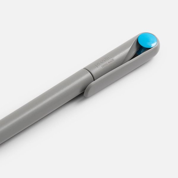 Ручка шариковая Prodir DS1 TMM Dot, серая с голубым