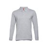 Рубашка-поло мужская BERN, д/р, серый меланж, 5XL, 85% хлопок, 15% вискоза, плотность 210 г/м2