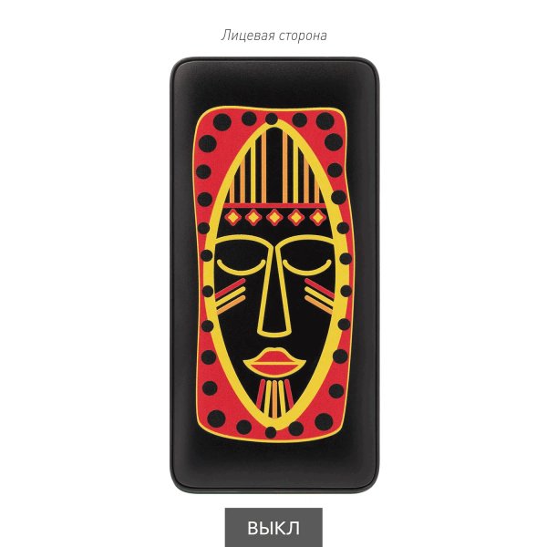 Внешний аккумулятор с цветной подсветкой Анкор Макс Плюс PD (Ancor PD Max Plus) 10000 mAh, черный
