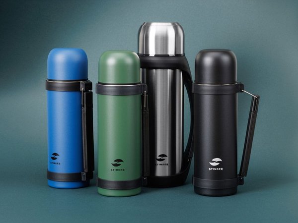 Термос широкий с ручкой, 1200 мл - Термос широкий с ручкой, 1200 мл