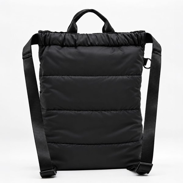 Рюкзак Superbag Bubble, стёганый, с внутренним карманом и креплением (карабин) - Рюкзак Superbag Bubble, стёганый, с внутренним карманом и креплением (карабин) (черный)