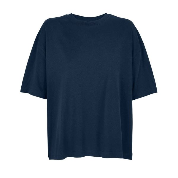 Футболка женская оверсайз BOXY WOMEN 180 - Футболка женская BOXY WOMEN, темно-синий, XL, 100% органический хлопок, 180 г/м2