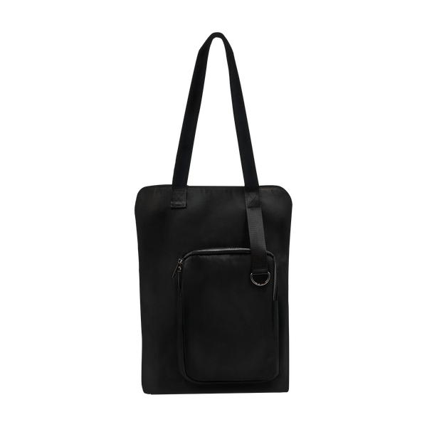 Шоппер Superbag Pocket, с внутренним креплением (карабин) и чехлом для мелочей - Шоппер Superbag Pocket, с внутренним креплением (карабин) и чехлом для мелочей (черный)