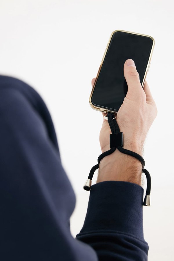 Ремешок-держатель для телефона CarryLoop на запястье из rPET RCS - Ремешок-держатель для телефона CarryLoop на запястье из rPET RCS