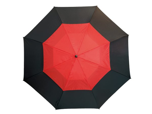 Зонт из стекловолокна MONSUN, черный, красный - Зонт из стекловолокна MONSUN, черный, красный