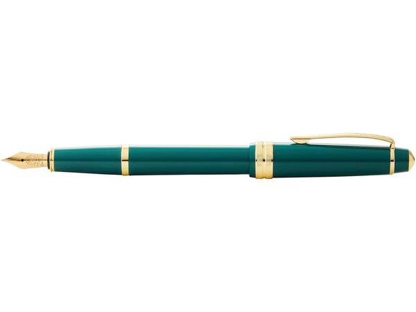 Ручка перьевая «Bailey Light Polished Green Resin and Gold Tone», перо F - Ручка перьевая «Bailey Light Polished Green Resin and Gold Tone», перо F