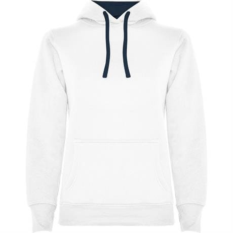 Толстовка URBAN WOMAN женская - Толстовка URBAN WOMAN женская, БЕЛЫЙ/МОРСКОЙ СИНИЙ XL