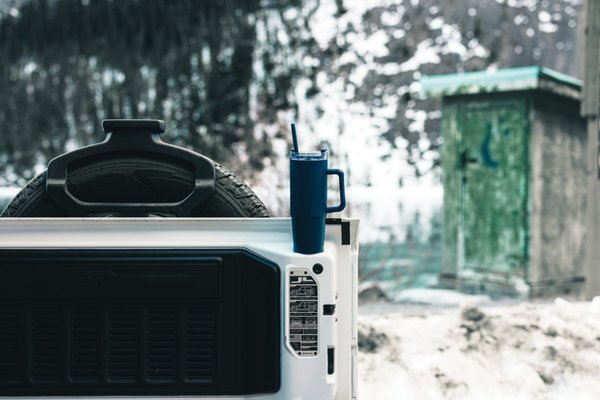 Кружка Tana с двойными стенками из переработанного пластика RCS, 900 мл - Кружка Tana с двойными стенками из переработанного пластика RCS, 900 мл