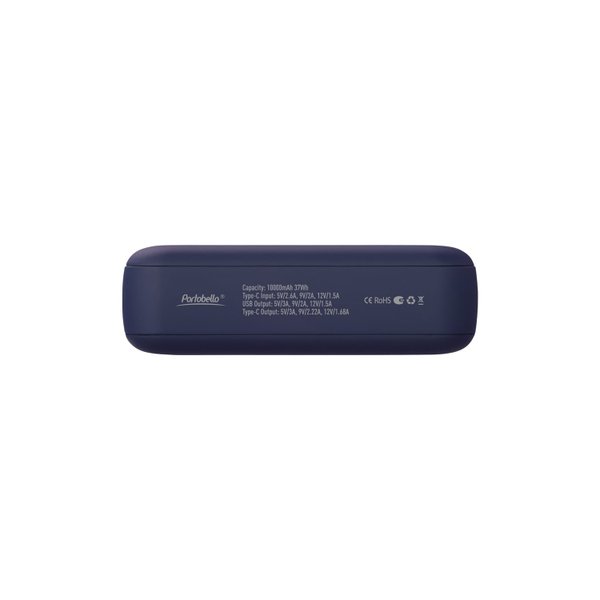 Внешний аккумулятор с функцией быстрой зарядки Формула (Formula) 10000 mAh, синий