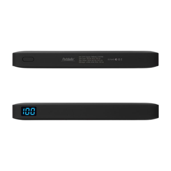 Внешний аккумулятор с подсветкой Анкор Плюс PD (Ancor PD Plus)10000 mAh, черный