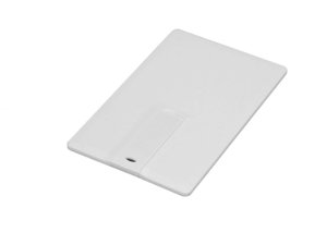 usb 2.0- флешка на 16 гб в виде пластиковой карты с откидным механизмом