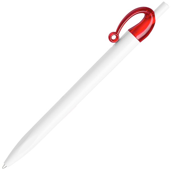 Ручка шариковая JOCKER - JOCKER, ручка шариковая, красный/белый, пластик