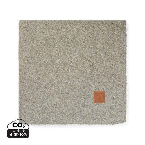 Плед VINGA Moulton из rPET GRS, 320 г/м², 130х170 см - Плед VINGA Moulton из rPET GRS, 320 г/м², 130х170 см
