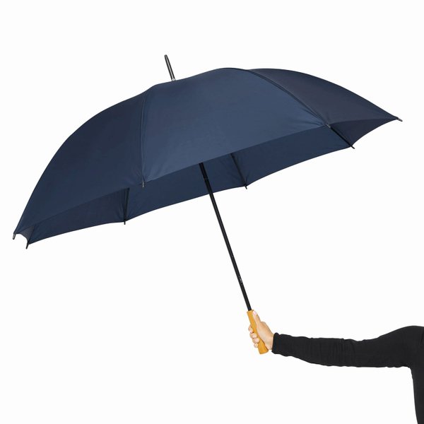 Зонт-трость RAINDROPS, темно-синий - Зонт-трость RAINDROPS, темно-синий