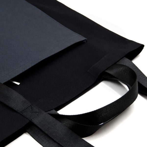 Шоппер Superbag Big Pocket, с карманом на молнии - Шоппер Superbag Big Pocket, с карманом на молнии (черный с темно-серым)