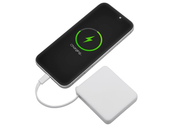 Внешний аккумулятор со встроенным кабелем USB-C «Дэнси», 5000 мАч - Внешний аккумулятор со встроенным кабелем USB-C «Дэнси», 5000 мАч