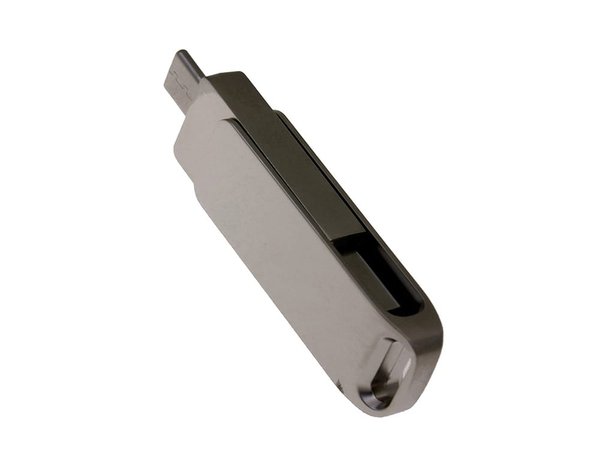 USB 3.0- флешка на 64 Гб с поворотным механизмом и дополнительным разъемом Type-C - USB 3.0- флешка на 64 Гб с поворотным механизмом и дополнительным разъемом Type-C