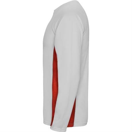 Спортивная футболка SHANGHAI L/S мужская - Спортивная футболка SHANGHAI L/S мужская, БЕЛЫЙ/КРАСНЫЙ S