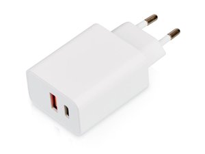 сетевое зарядное устройство c выходами usb-a и usb-c и быстрой зарядкой qc/pd «recharger pro», 30 вт