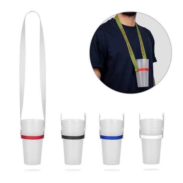BOLTON. НАБОР ланьярд SUBLIMATION Long II (20 мм) Duo с силиконовым держателем для стакана - BOLTON. НАБОР ланьярд SUBLIMATION Long II (20 мм) Duo с силиконовым держателем для стакана