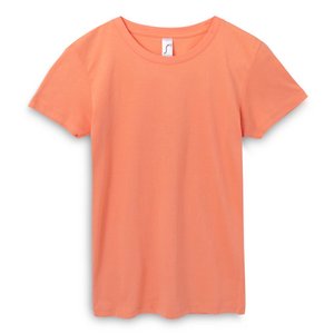 футболка женская regent women, оранжевая (абрикосовая)