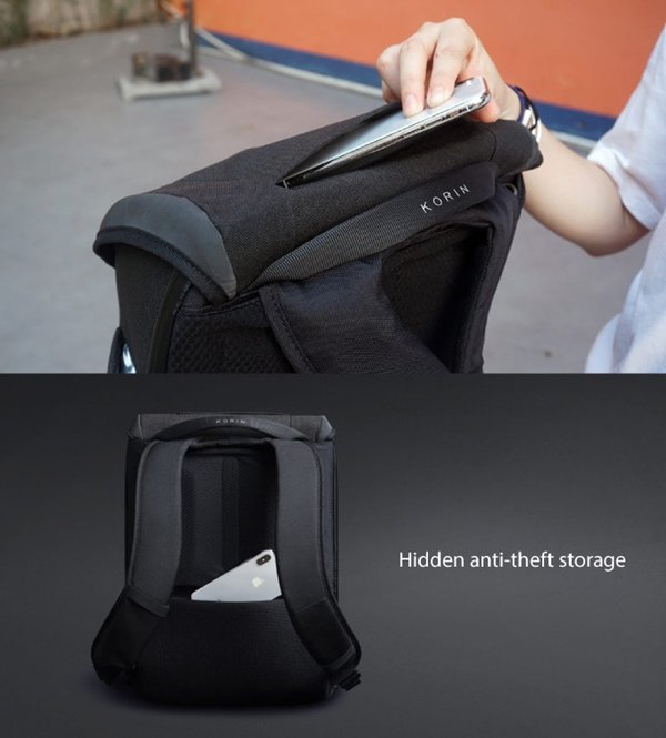 Рюкзак KORIN ClickPack X 45х32х15,5 см, с клапаном, черный - Рюкзак KORIN ClickPack X 45х32х15,5 см, с клапаном, черный