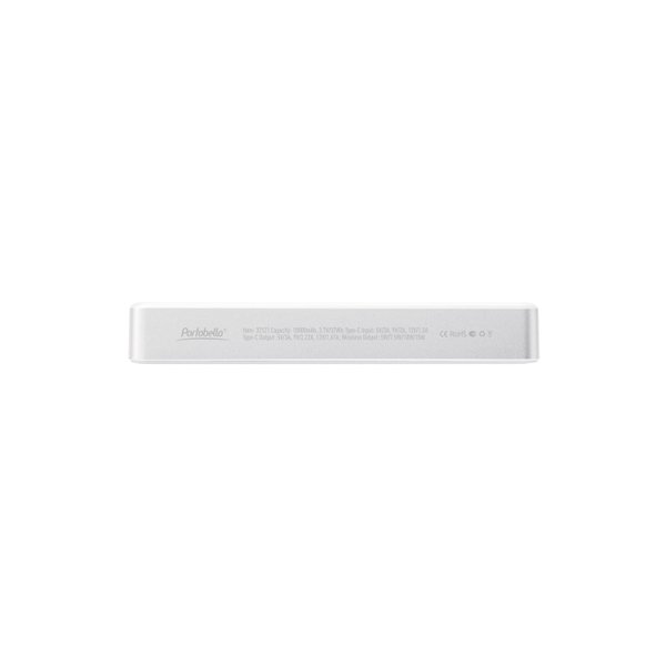 Внешний аккумулятор Атлантис Плюс PD (Atlantis PD Plus) 10000mAh с функцией беспроводной зарядки 15W, серебряный
