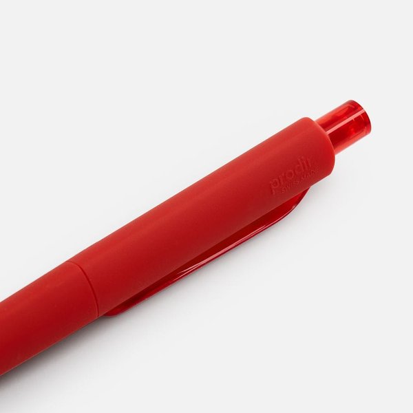 Ручка шариковая Prodir DS8 PRR-T Soft Touch, красная