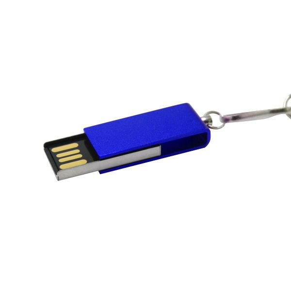 Флешка Slim 16 Гб, металл - Флешка Slim 16 Гб, металл, синяя