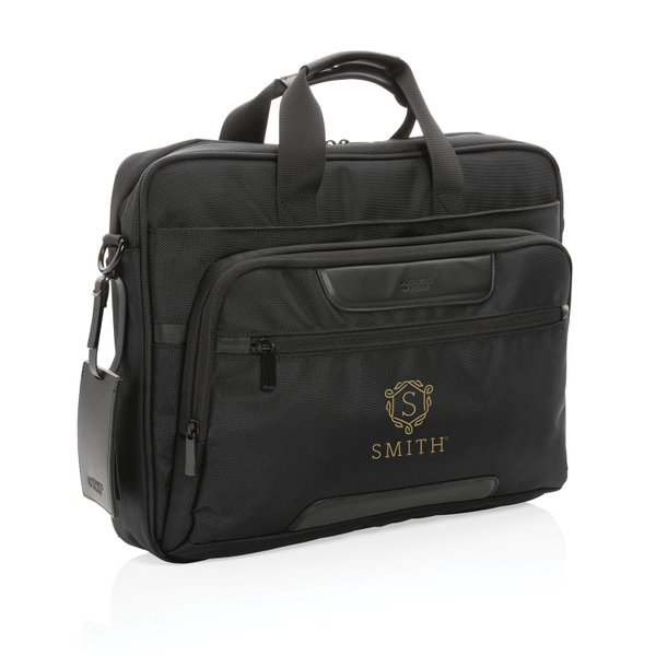 Сумка для ноутбука Swiss Peak Voyager из RPET AWARE™, 15,6" - Сумка для ноутбука Swiss Peak Voyager из RPET AWARE™, 15,6"