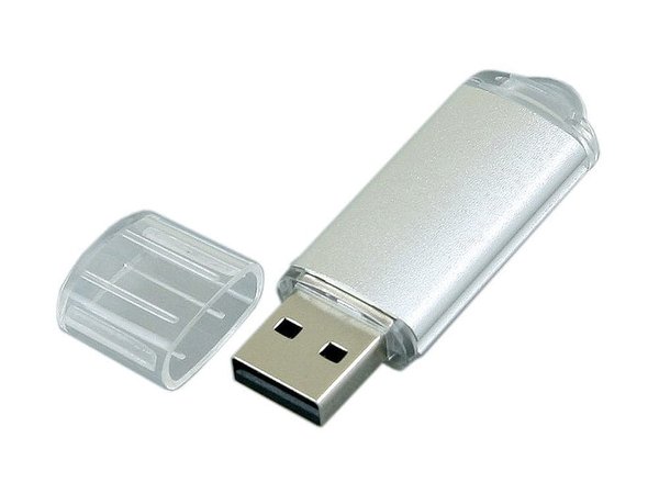 USB 2.0- флешка на 4 Гб с прозрачным колпачком - USB 2.0- флешка на 4 Гб с прозрачным колпачком
