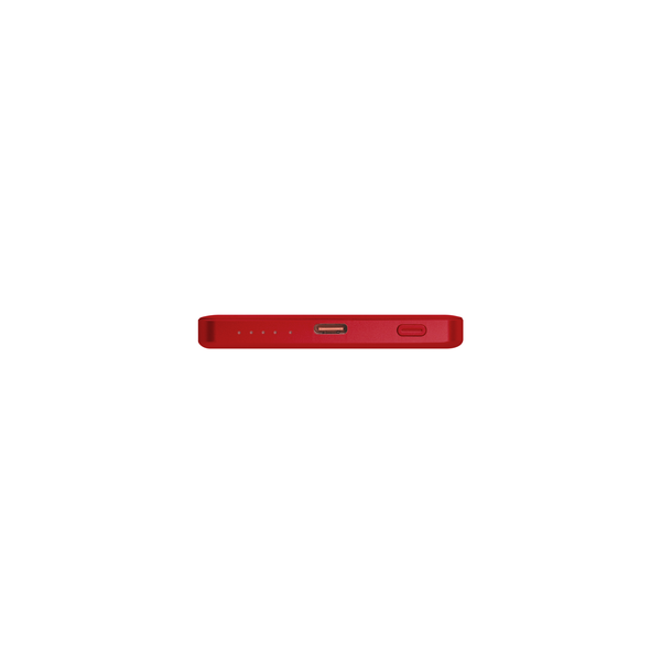 Внешний аккумулятор Атлантис (Atlantis) PD 5000mAh с функцией беспроводной зарядки 15W, красный