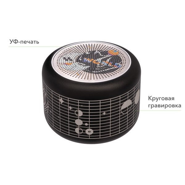 Беспроводная колонка Пэшн (Passion) 80dB 600 mAh (Bluetooth 5.4), черная